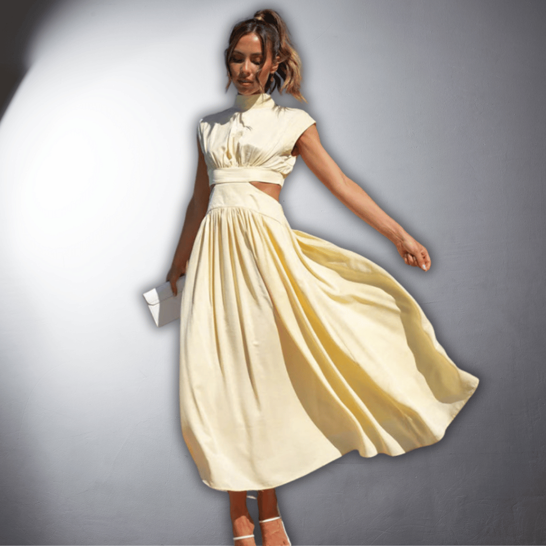 Nivara® | Plisseret Vegansk Kjole med Premium Komfort