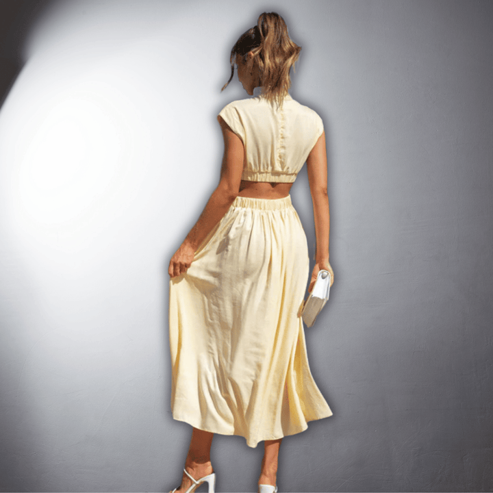 Nivara® | Plisseret Vegansk Kjole med Premium Komfort